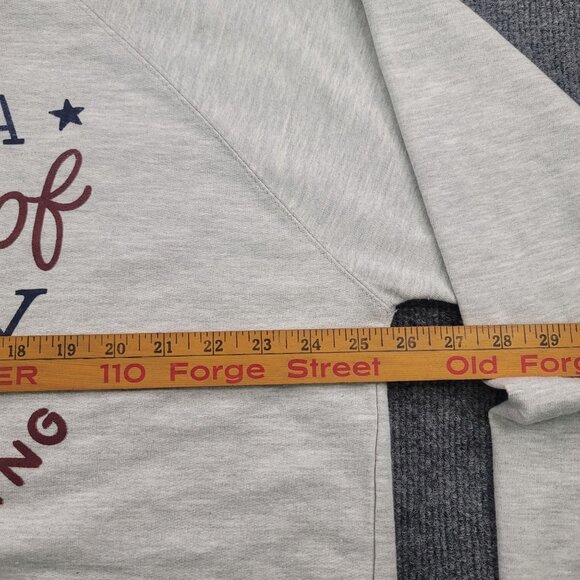 LuLaRoe 3X Gray Logan Crew Neck Relaxed Sweatshirt Wild Free Collection Campfire - Picture 8 of 10